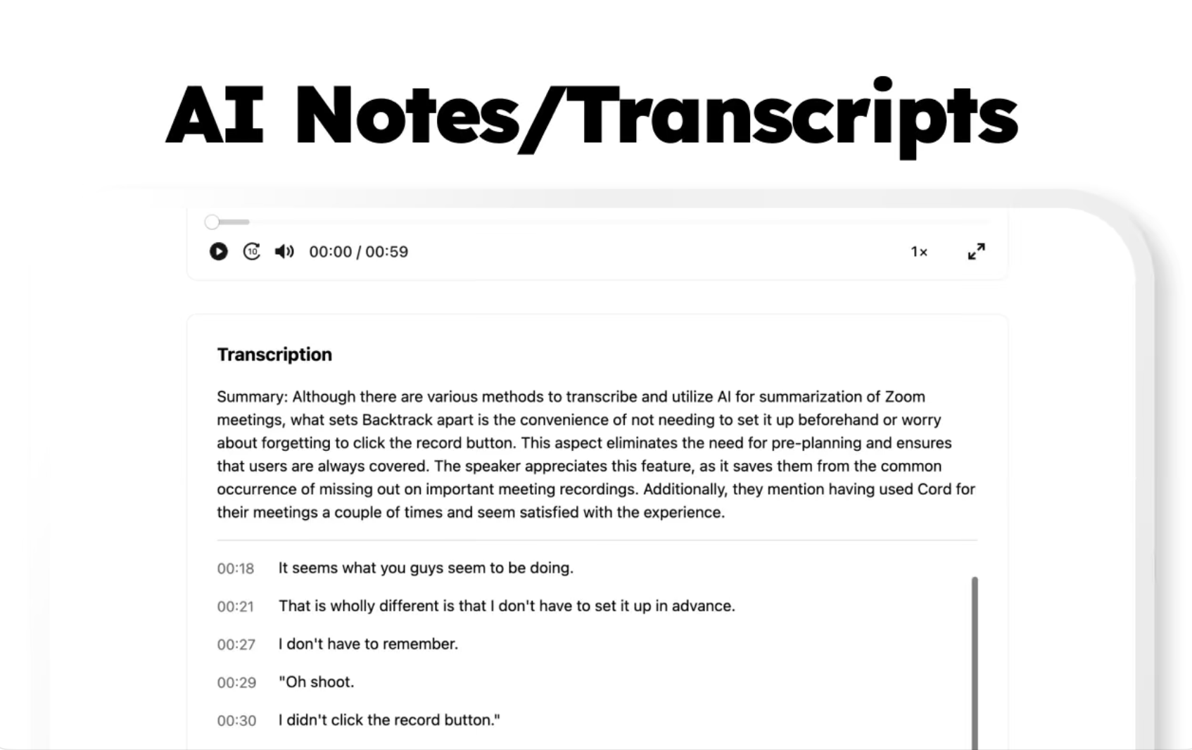 AI Notes & Transcripts