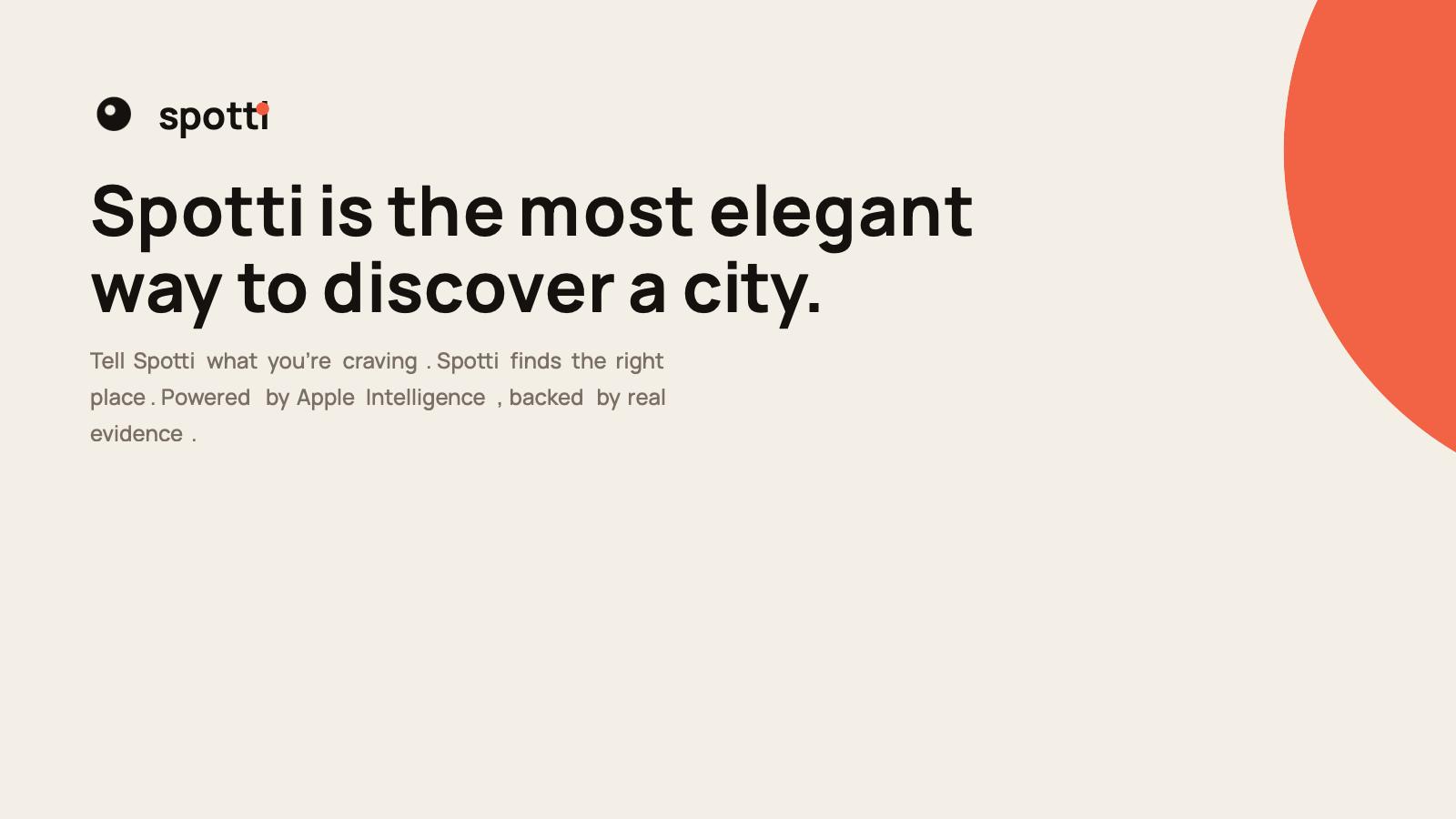 Spotti — Your city, by craving